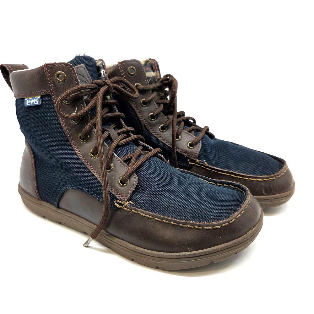 Lems Boulder Boots Unisex Navy Stout Mens 8.5 US Women’s 10